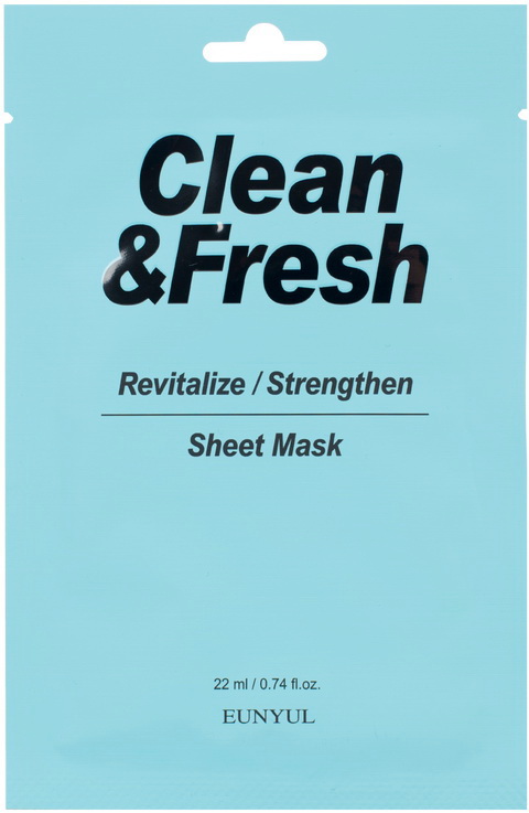 Eunyul clean и fresh тканевая маска для возрождения и восстановления здоровья кожи 22 мл