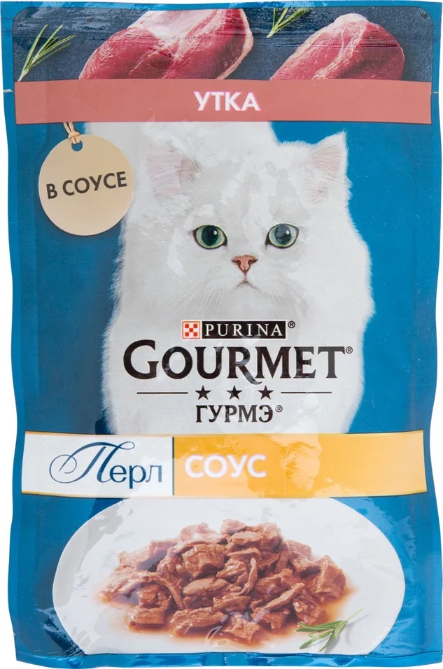 Корм для кошек Gourmet перл 75 г пауч филе в соусе утка