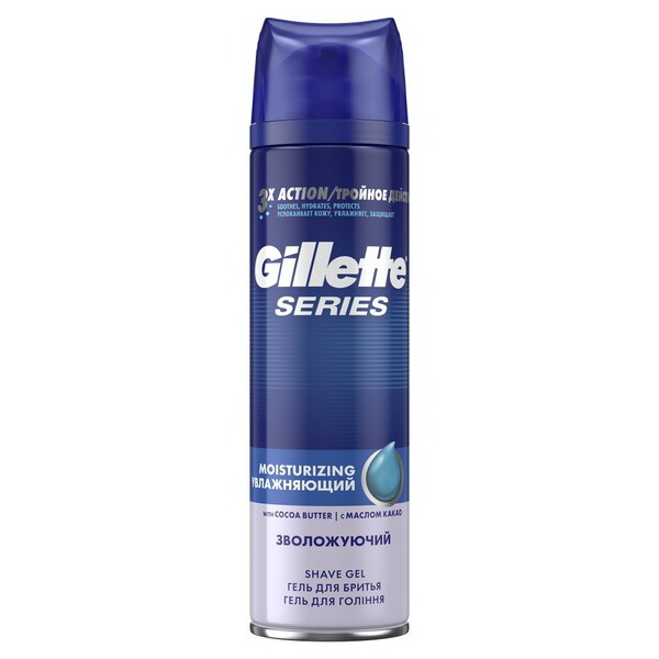 Gillette series гель для бритья увлажняющий 200 мл