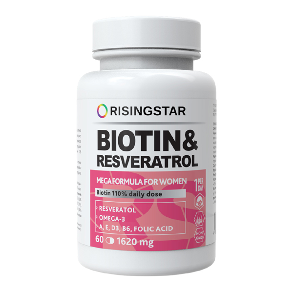 Биотин+фолиевая кислота с омега-3 капс N 60