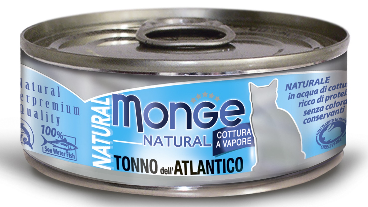 Корм для кошек Monge cat natural 80 г бан. атлантический тунец