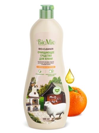 BioMio очищающее средство для кухни экстракт хлопка/ионы серебра/эфир масло апельсина 500 мл