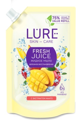 Lure Skin-kare жидкое мыло с экстрактом манго дой-пак 380 мл