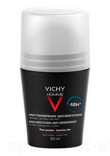 Vichy ом дезодорант мужской 50 мл для чувствительной кожи нью