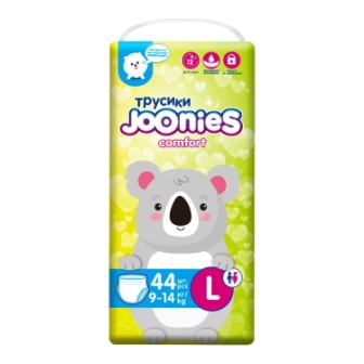 Joonies comfort подгузники-трусики детские р.L (9-14 кг) N 44