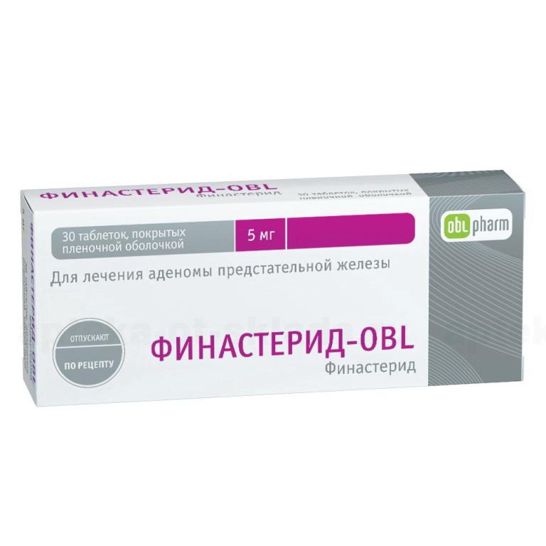 Финастерид тб п/о пленочной 5 мг N 30