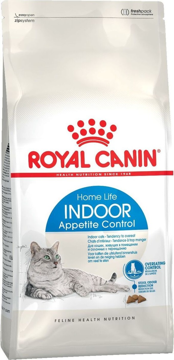 Корм для кошек живущих в помещении Royal canin indoor appetite control 2 кг