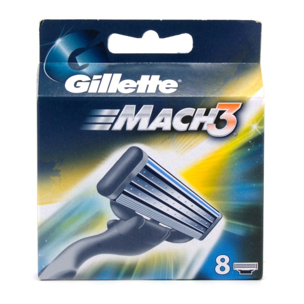 Gillette Mach 3 сменные кассеты для безопасных бритв N 8