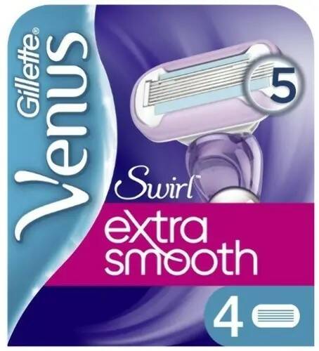 Gillette Venus Swirl Deluxe Smooth сменные кассеты для безопасных бритв N 4