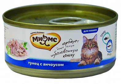 Корм для кошек Мнямс 70 г бан. тунец с анчоусами в нежном желе