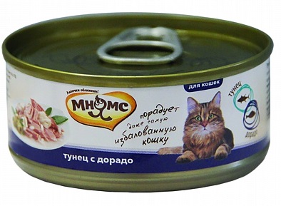 Корм для кошек Мнямс 70 г бан. тунец с дорадо в нежном желе