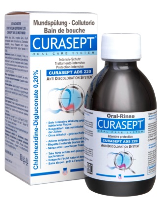 Curasept ads 220 ополаскиватель для полости рта хлоргексидин 0,2% 200 мл