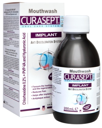 Curasept a ополаскиватель для имплантов полости рта хлоргексидин 0,2% 200 мл