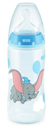 Nuk First Choice+ Disney Дамбо бутылочка с силиконовой соской р М 6-18 мес 300 мл