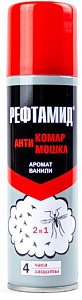 Рефтамид аэрозоль антикомар/антимошка с ароматом ванили 145мл
