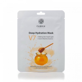 Fabrik Cosmetology тканевая витаминная маска для лица  с экстрактом меда V 7 30г