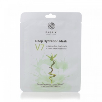 Fabrik Cosmetology тканевая витаминная маска для лица  с экстрактом бамбука V 7 30г
