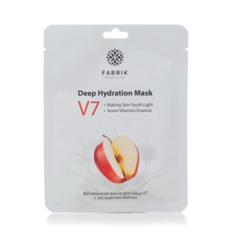 Fabrik Cosmetology тканевая витаминная маска для лица  с экстрактом яблока V 7 30г
