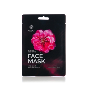 Fabrik Cosmetology тканевая маска для лица  с экстрактом цветков персика 25г