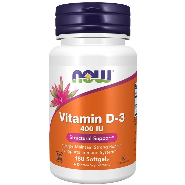 NOW Vitamin D-3 Витамин Д-3 капсулы 400мг N 180