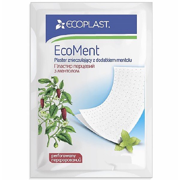 Ecoplast EcoMent пластырь перцовый с метолом 10х15