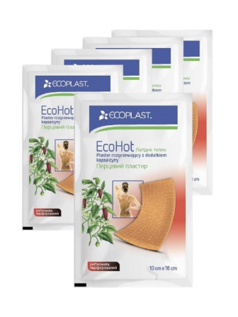 Ecoplast EcoHot пластырь перцовый 10х18
