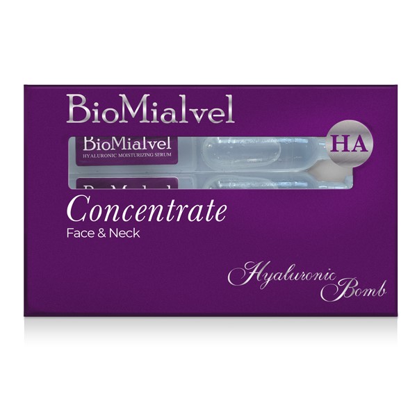 BioMialvel концентрат эссенции гиалуроновой кислоты для ежедневного ухода за кожей лица и шеи 1мл N 5