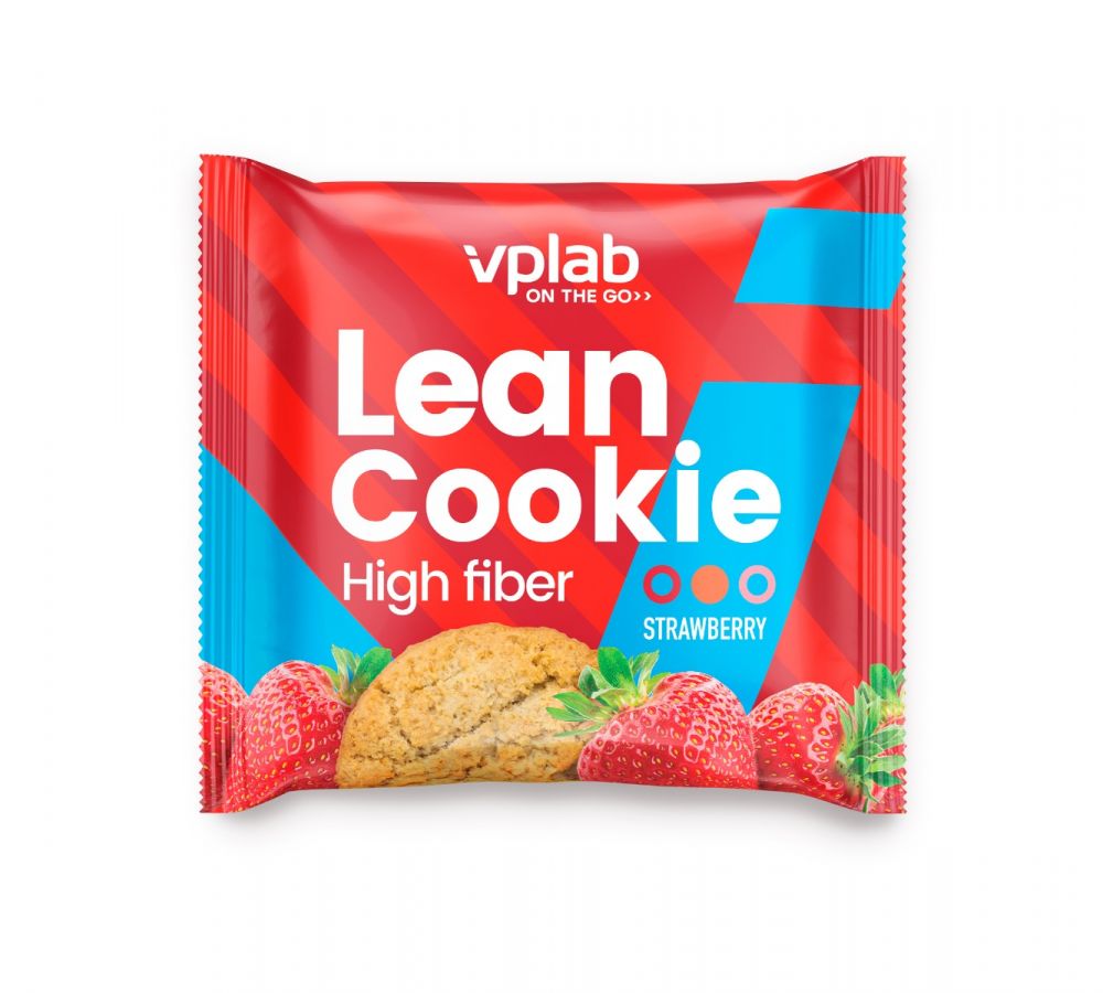 VpLab печенье серии Lean Cookie со вкусом клубники 40 г