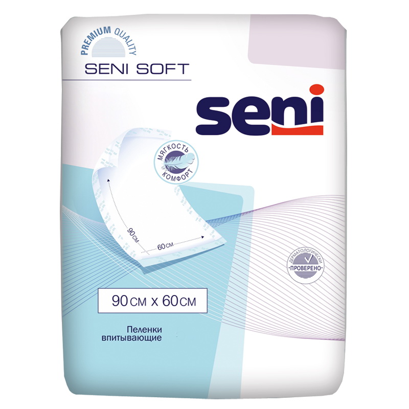 Пеленки Seni Soft впитывающие 90x60 N 5
