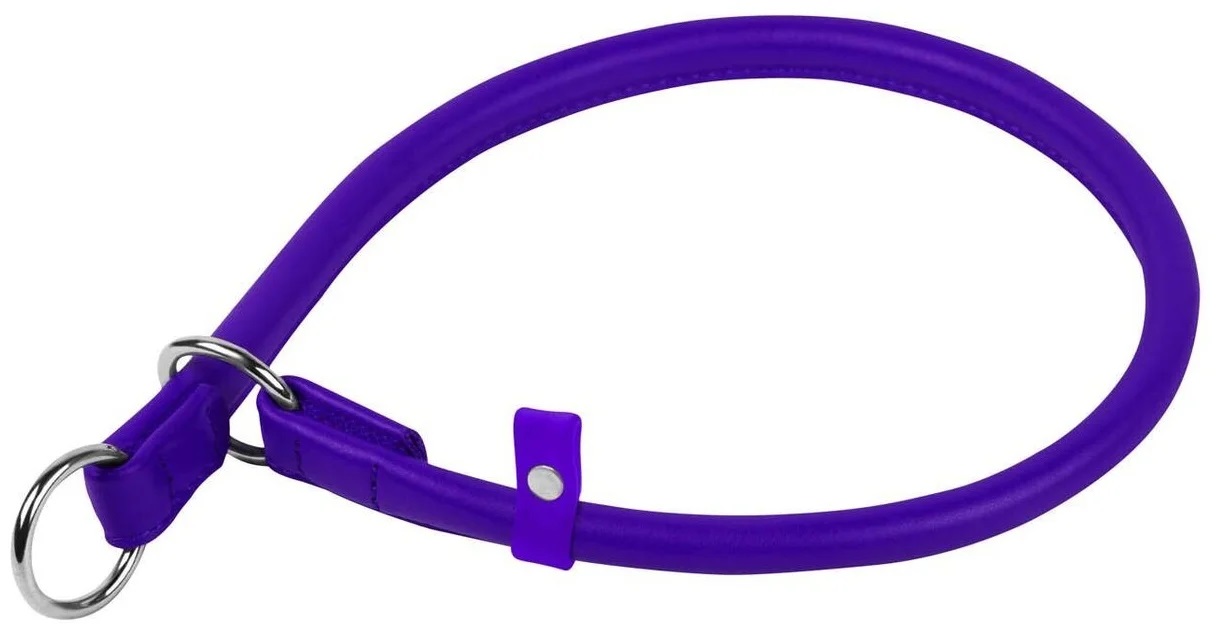 Ошейник-удавка рывковый фиолетовый Collar waudog glamour 10мм/50см