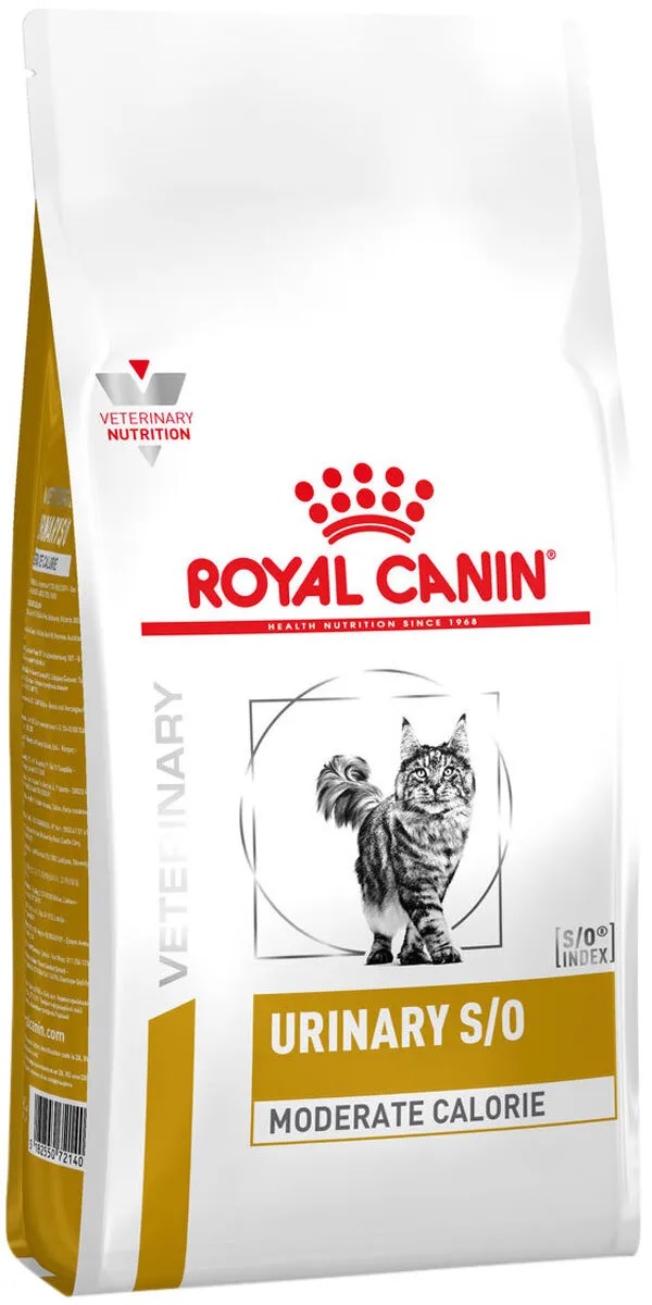 Корм для кошек при мкб Royal canin urinary s/o moderate calorie 1.5 кг