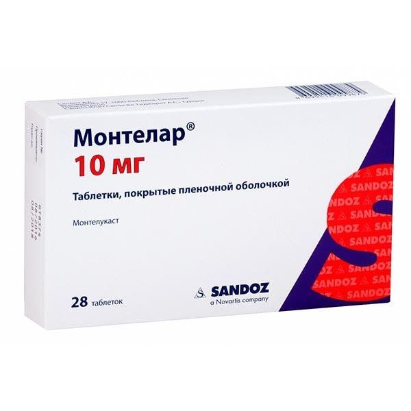 Монтелар тб п/о плен 10 мг  N 28