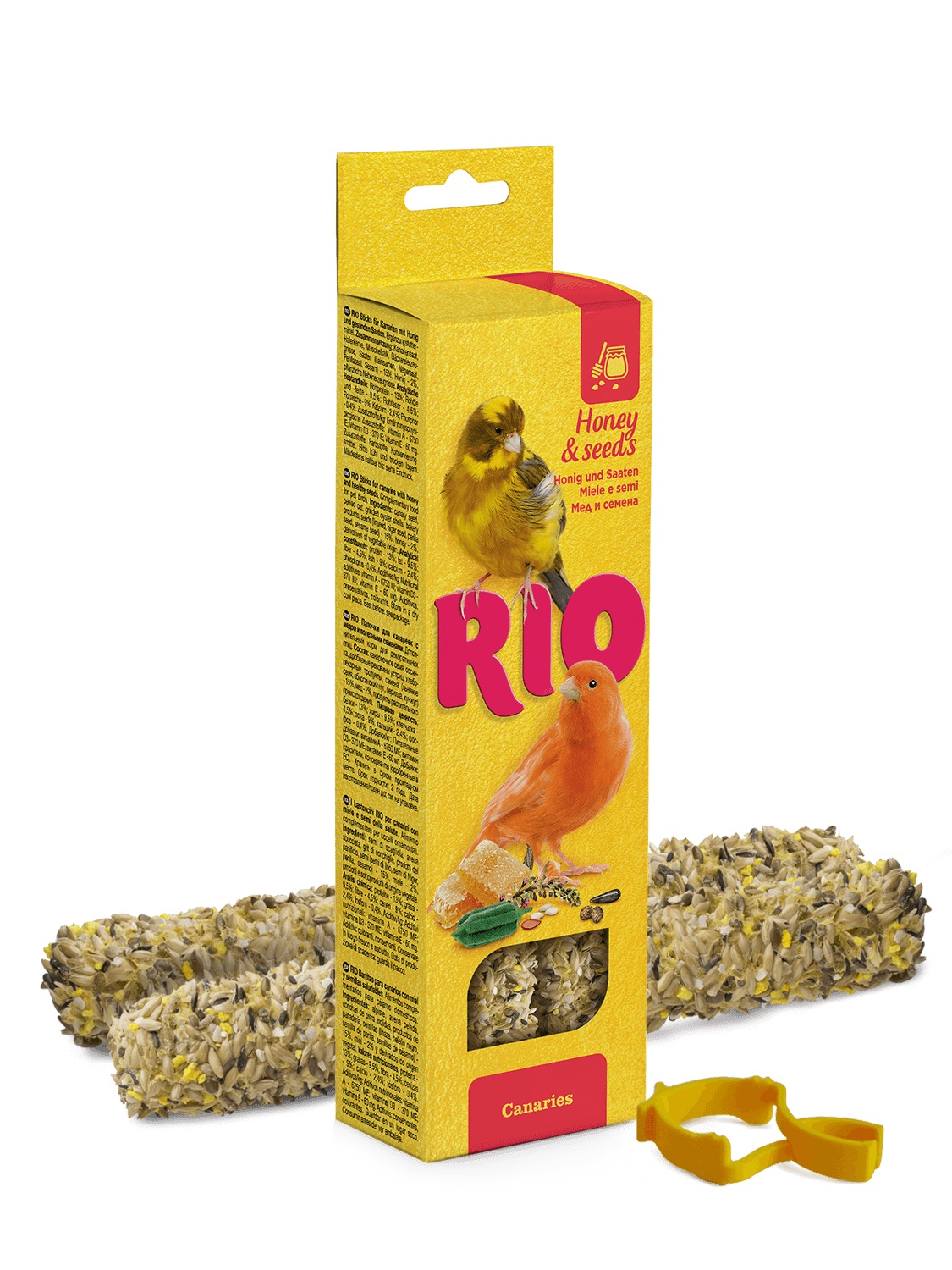 Палочки для канареек Rio 40 г n2 с медом и полезными семенами
