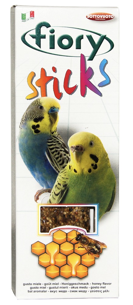Палочки для попугаев Fiory 30 г n2 sticks с медом