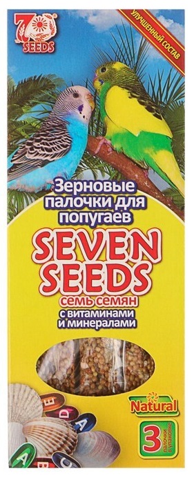 Палочки для попугаев Seven seeds n3 с витаминами и минералами