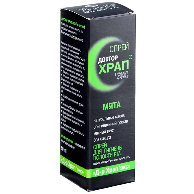 Доктор Храп экс спрей 60мл мята