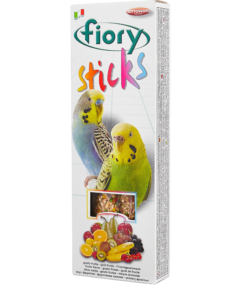 Палочки для средних попугаев Fiory 60 г n2 sticks с фруктами