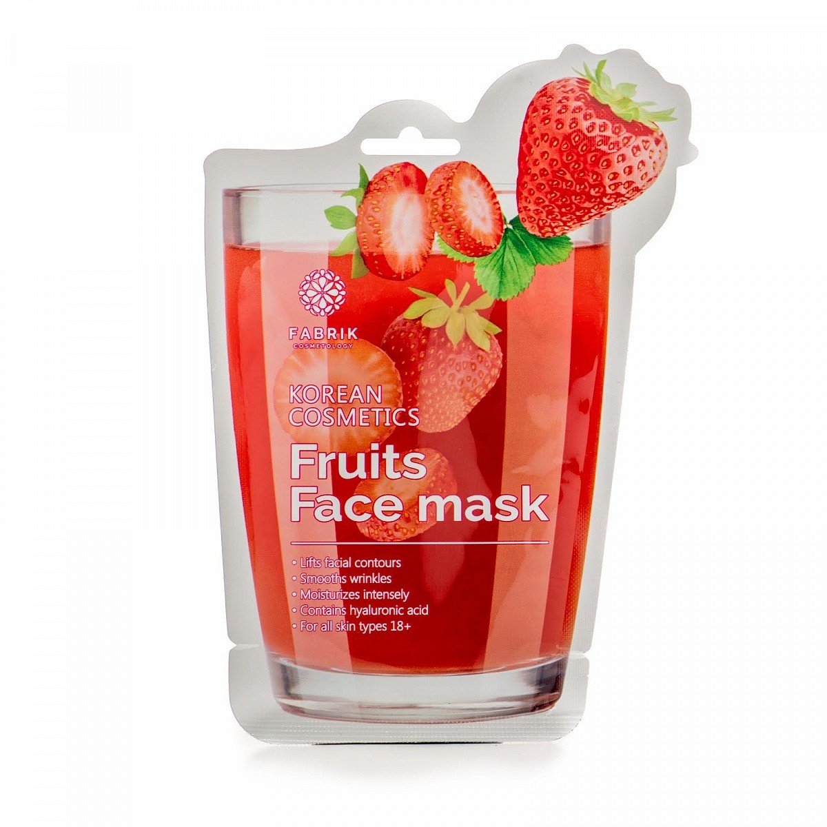 Fabrik Cosmetology Fruits тканевая маска для лица  с экстрактом клубники 30г