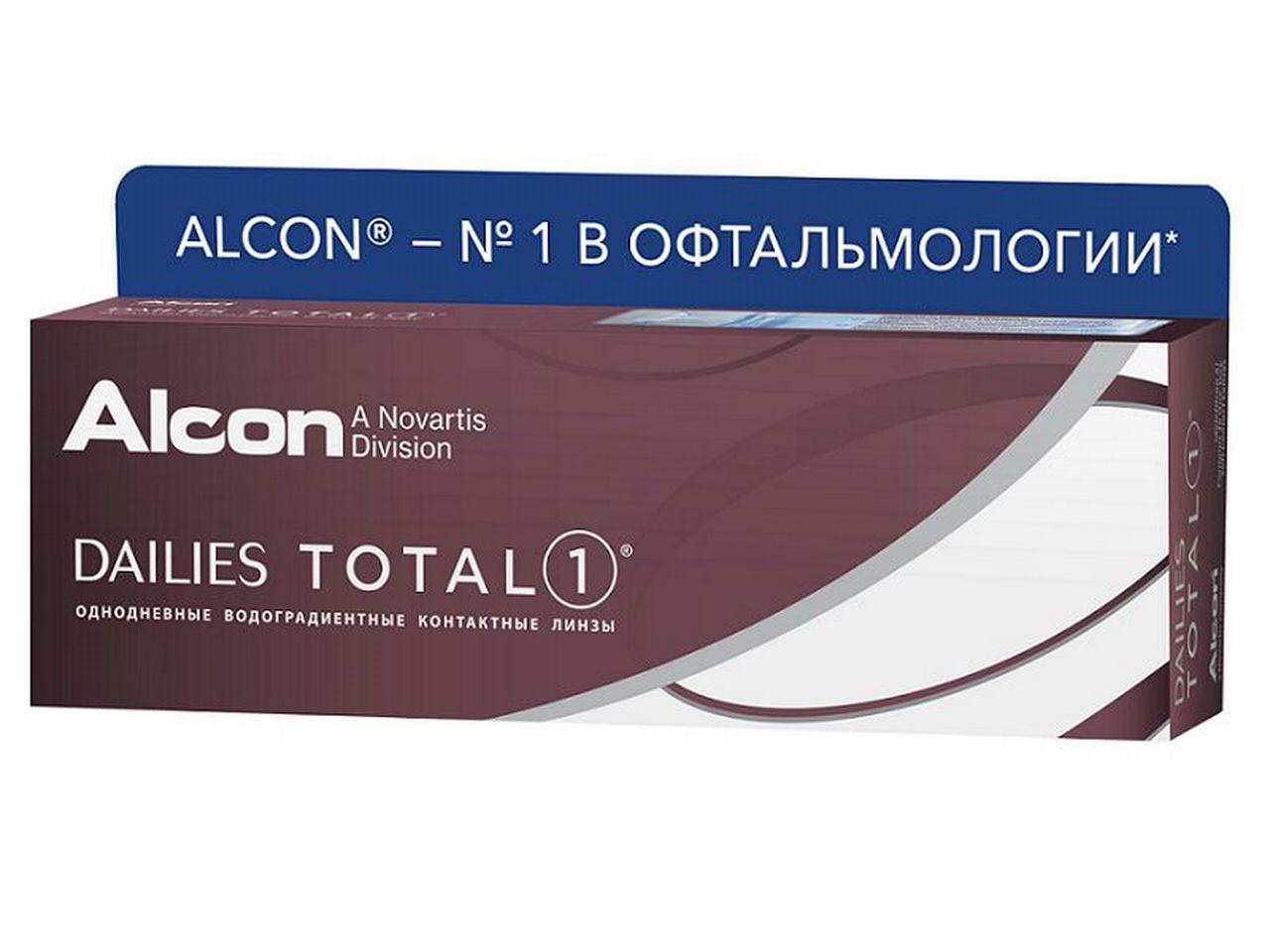 Alcon Dailies Total 1 однодневные контактные линзы D 14.1/R 8.5/ -10.50 N 30