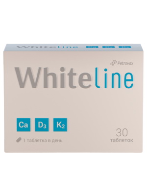 Whiteline БАД Кальций+D3+К2 тб N 30