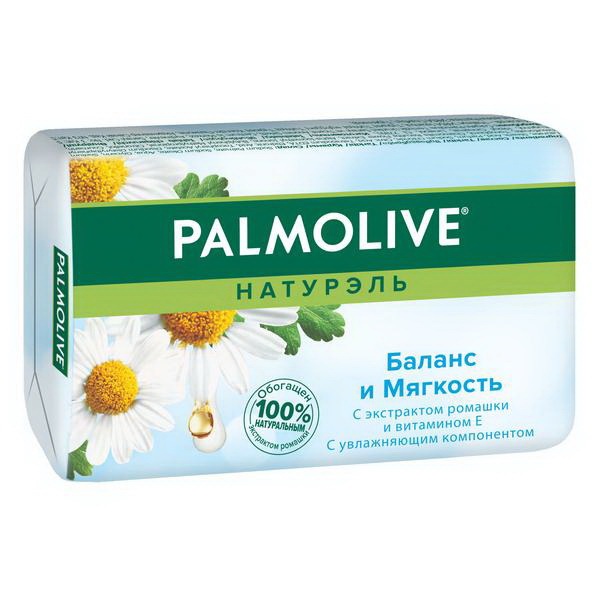 Palmolive натурэль мыло баланс и мягкость с экстрактом ромашки и витамин Е 90г