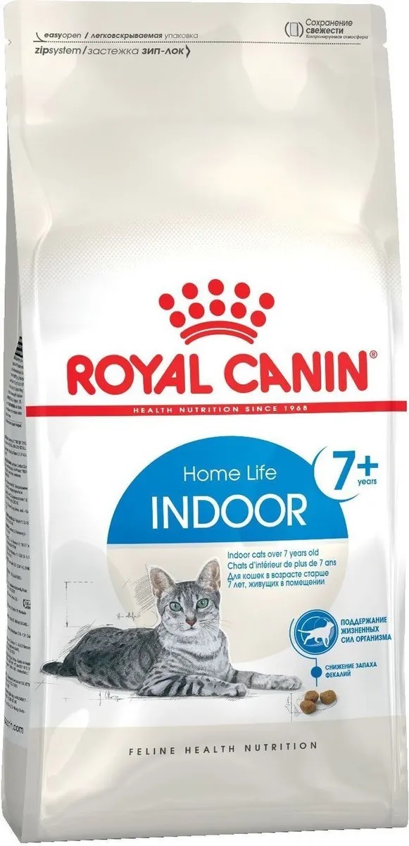 Корм для кошек старше 7 лет, живущих в помещении Royal canin indoor 7+ 1.5 кг