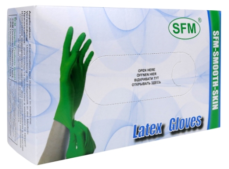 SFM Перчатки хирургические стерильные латексные опудренные текстурированные маленькие размер S 6,0 N 100