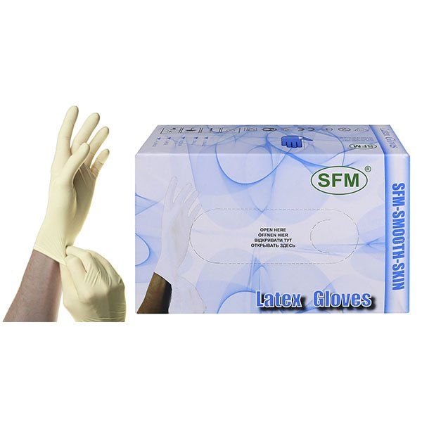 SFM Перчатки смотровые синтетические очень большие размер XL 9-9,5 N 100
