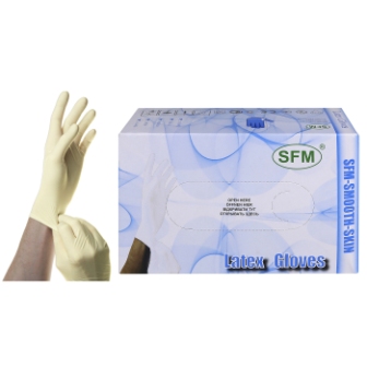 SFM Перчатки хирургические стерильные латексные неопреновые маленькие размер S 6,0 N 100