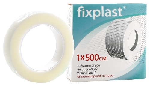 Fixplast Лейкопластырь медицинский фиксирующий полимерная основа 1х500см