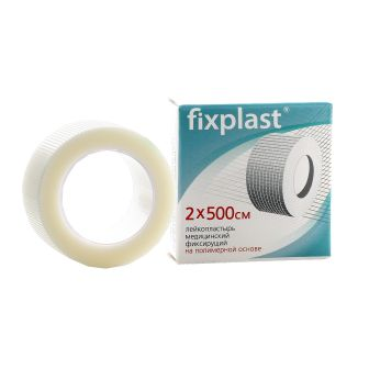 Fixplast Лейкопластырь медицинский фиксирующий полимерная основа 2х500см