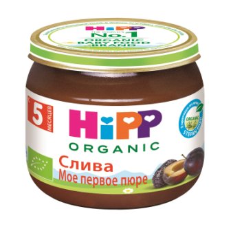Hipp organic пюре слива 5+месяцев 80г