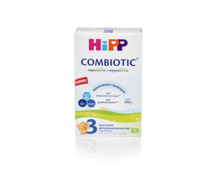 Hipp combiotic 3 сухая частично адаптированная молочная смесь 10+месяцев 300г