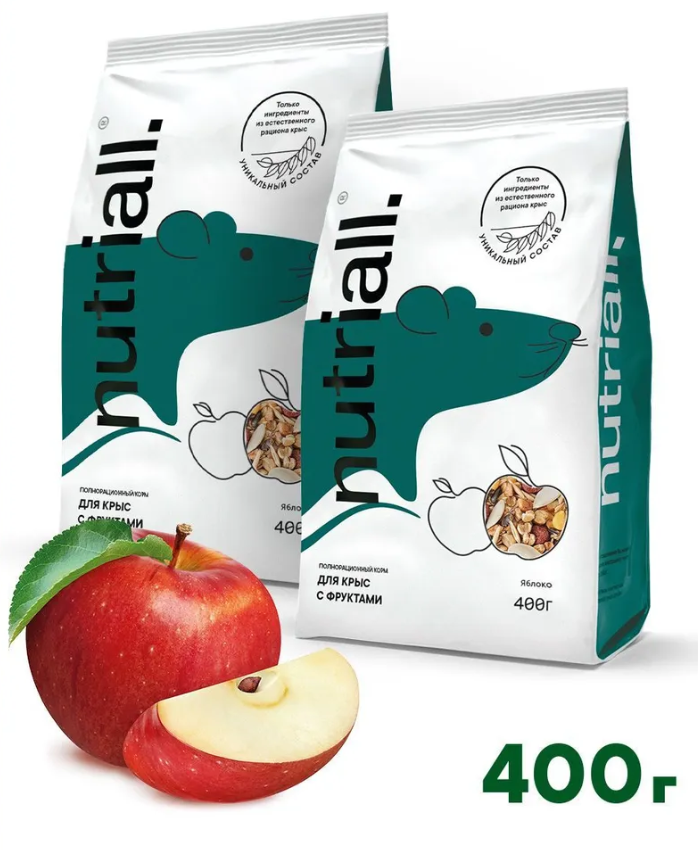 Корм для крыс Nutriall 400 г с фруктами